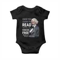Frederick Douglass Freedom Quote Baby Onesie Once You Learn to Read - Wonder Print Shop
