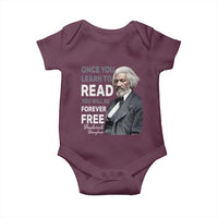 Frederick Douglass Freedom Quote Baby Onesie Once You Learn to Read - Wonder Print Shop