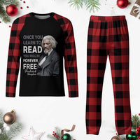 Frederick Douglass Freedom Quote Plaid Pajama Set Once You Learn to Read - Wonder Print Shop