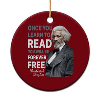 Frederick Douglass Freedom Quote Ceramic Ornament Once You Learn to Read - Wonder Print Shop
