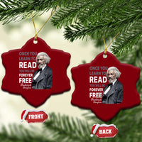 Frederick Douglass Freedom Quote Ceramic Ornament Once You Learn to Read - Wonder Print Shop