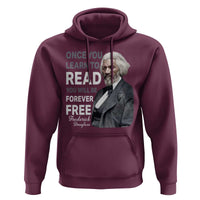 Frederick Douglass Freedom Quote Hoodie Once You Learn to Read - Wonder Print Shop