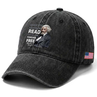 Frederick Douglass Freedom Quote Washed Cotton Baseball Cap Once You Learn to Read