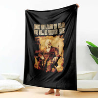 Frederick Douglass Quote Throw Blanket Once You Learn to Read - Wonder Print Shop