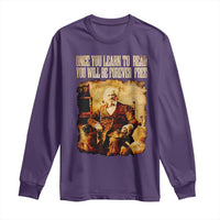 Frederick Douglass Quote Long Sleeve Shirt Once You Learn to Read - Wonder Print Shop