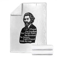 Frederick Douglass Inspirational Quote Throw Blanket Black History Month - Wonder Print Shop