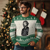 Frederick Douglass Inspirational Quote Ugly Christmas Sweater Black History Month - Wonder Print Shop