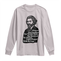 Frederick Douglass Inspirational Quote Long Sleeve Shirt Black History Month - Wonder Print Shop