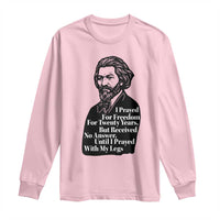 Frederick Douglass Inspirational Quote Long Sleeve Shirt Black History Month - Wonder Print Shop