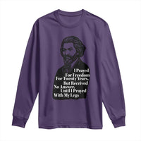 Frederick Douglass Inspirational Quote Long Sleeve Shirt Black History Month - Wonder Print Shop