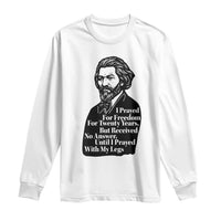 Frederick Douglass Inspirational Quote Long Sleeve Shirt Black History Month - Wonder Print Shop