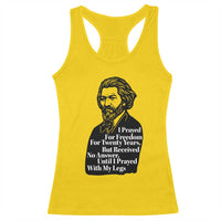 Frederick Douglass Inspirational Quote Racerback Tank Top Black History Month - Wonder Print Shop