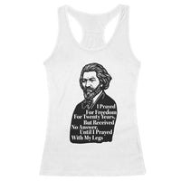 Frederick Douglass Inspirational Quote Racerback Tank Top Black History Month - Wonder Print Shop