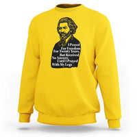 Frederick Douglass Inspirational Quote Sweatshirt Black History Month - Wonder Print Shop