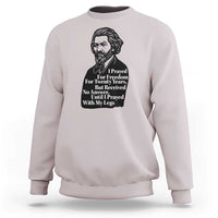 Frederick Douglass Inspirational Quote Sweatshirt Black History Month - Wonder Print Shop