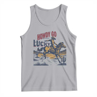 Howdy Go Lucky Tank Top Funny Cowboy St Patrick's Day
