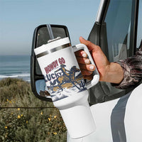Howdy Go Lucky Tumbler With Handle Funny Cowboy St Patrick's Day