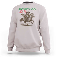 Howdy Go Lucky Sweatshirt Cowboy Raccoon St Patrick's Day