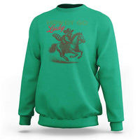 Howdy Go Lucky Sweatshirt Cowboy Raccoon St Patrick's Day