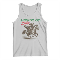 Howdy Go Lucky Tank Top Cowboy Raccoon St Patrick's Day