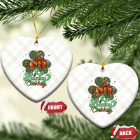 Lucky Cowboy Western Ceramic Ornament Funny St Patrick's Day