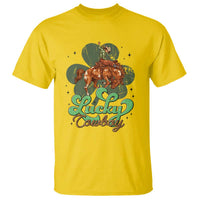 Lucky Cowboy Western T Shirt Funny St Patrick's Day