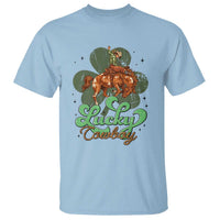 Lucky Cowboy Western T Shirt Funny St Patrick's Day