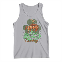 Lucky Cowboy Western Tank Top Funny St Patrick's Day