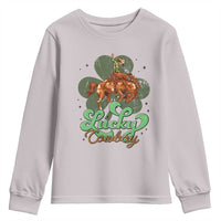 Lucky Cowboy Western Youth Sweatshirt Funny St Patrick's Day