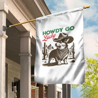 Howdy Go Lucky Garden Flag Funny Corgi St Patrick's Day