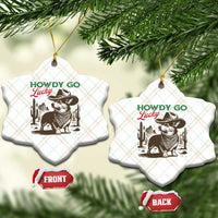 Howdy Go Lucky Ceramic Ornament Funny Corgi St Patrick's Day