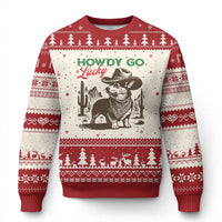 Howdy Go Lucky Ugly Christmas Sweater Funny Corgi St Patrick's Day