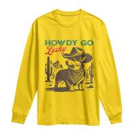 Howdy Go Lucky Long Sleeve Shirt Funny Corgi St Patrick's Day