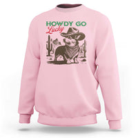 Howdy Go Lucky Sweatshirt Funny Corgi St Patrick's Day