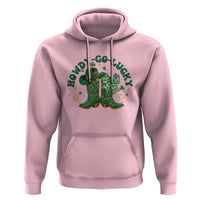 Howdy Go Lucky Hoodie Green Cowboy Boots St Patrick's Day