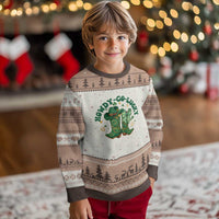 Howdy Go Lucky Ugly Christmas Sweater Green Cowboy Boots St Patrick's Day