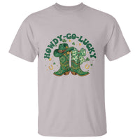 Howdy Go Lucky T Shirt Green Cowboy Boots St Patrick's Day
