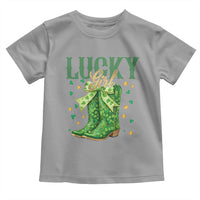 Cowboy St Patrick's Day Toddler T Shirt Lucky Girl Boots