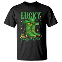 Lucky Cowgirl Club T Shirt Western Irish Cowboy St Patrick Day