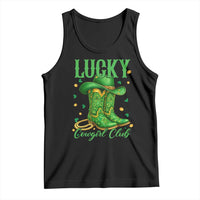 Lucky Cowgirl Club Tank Top Western Irish Cowboy St Patrick Day