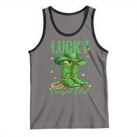 Lucky Cowgirl Club Tank Top Western Irish Cowboy St Patrick Day