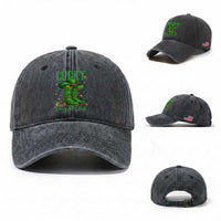 Lucky Cowgirl Club Washed Cotton Baseball Cap Western Irish Cowboy St Patrick Day