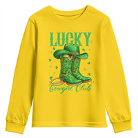 Lucky Cowgirl Club Youth Sweatshirt Western Irish Cowboy St Patrick Day