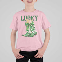 Lucky Cowgirl T Shirt For Kid Western Irish Cowboy St Patrick Day