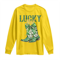 Lucky Cowgirl Long Sleeve Shirt Western Irish Cowboy St Patrick Day