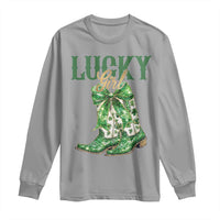 Lucky Cowgirl Long Sleeve Shirt Western Irish Cowboy St Patrick Day