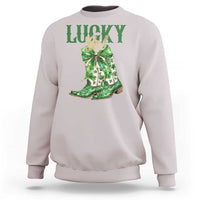 Lucky Cowgirl Sweatshirt Western Irish Cowboy St Patrick Day
