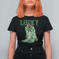 Lucky Cowgirl T Shirt For Women Western Irish Cowboy St Patrick Day