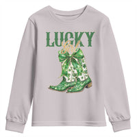 Lucky Cowgirl Youth Sweatshirt Western Irish Cowboy St Patrick Day