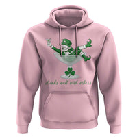 Drink Well With Others Hoodie Funny Leprechaun Drinking Green Beer Shamrock